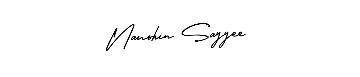 How to make Naushin Sayyee signature? AmerikaSignatureDemo-Regular is a professional autograph style. Create handwritten signature for Naushin Sayyee name. Naushin Sayyee signature style 3 images and pictures png