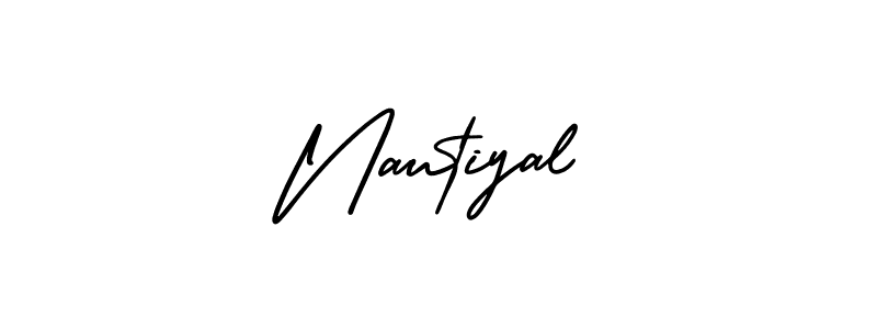 Design your own signature with our free online signature maker. With this signature software, you can create a handwritten (AmerikaSignatureDemo-Regular) signature for name Nautiyal. Nautiyal signature style 3 images and pictures png