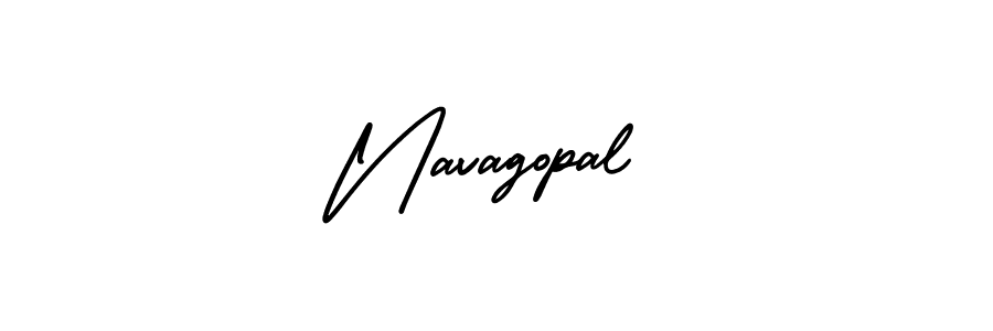 Design your own signature with our free online signature maker. With this signature software, you can create a handwritten (AmerikaSignatureDemo-Regular) signature for name Navagopal. Navagopal signature style 3 images and pictures png