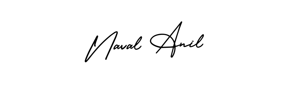 Make a beautiful signature design for name Naval Anil. With this signature (AmerikaSignatureDemo-Regular) style, you can create a handwritten signature for free. Naval Anil signature style 3 images and pictures png