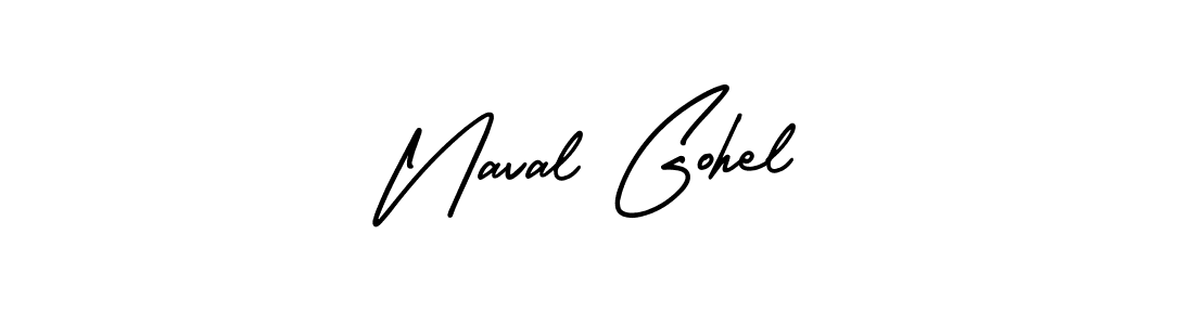 The best way (AmerikaSignatureDemo-Regular) to make a short signature is to pick only two or three words in your name. The name Naval Gohel include a total of six letters. For converting this name. Naval Gohel signature style 3 images and pictures png