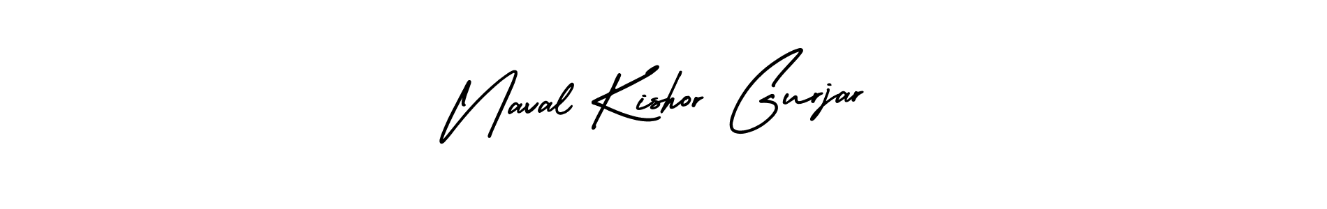 Naval Kishor Gurjar stylish signature style. Best Handwritten Sign (AmerikaSignatureDemo-Regular) for my name. Handwritten Signature Collection Ideas for my name Naval Kishor Gurjar. Naval Kishor Gurjar signature style 3 images and pictures png