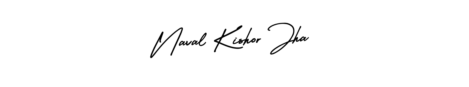 Use a signature maker to create a handwritten signature online. With this signature software, you can design (AmerikaSignatureDemo-Regular) your own signature for name Naval Kishor Jha. Naval Kishor Jha signature style 3 images and pictures png