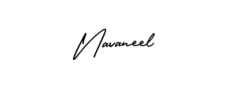 How to make Navaneel signature? AmerikaSignatureDemo-Regular is a professional autograph style. Create handwritten signature for Navaneel name. Navaneel signature style 3 images and pictures png