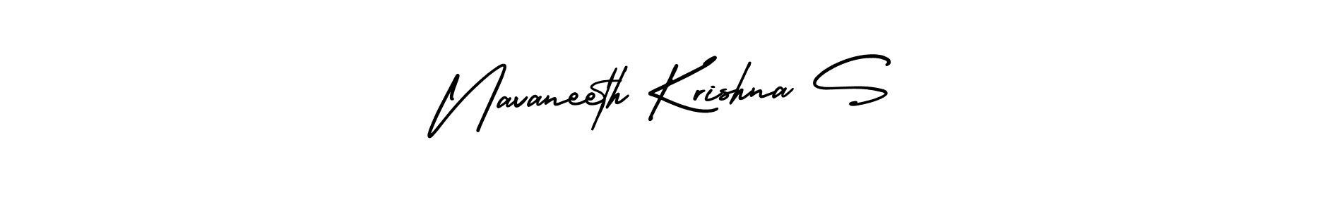 Also You can easily find your signature by using the search form. We will create Navaneeth Krishna S name handwritten signature images for you free of cost using AmerikaSignatureDemo-Regular sign style. Navaneeth Krishna S signature style 3 images and pictures png