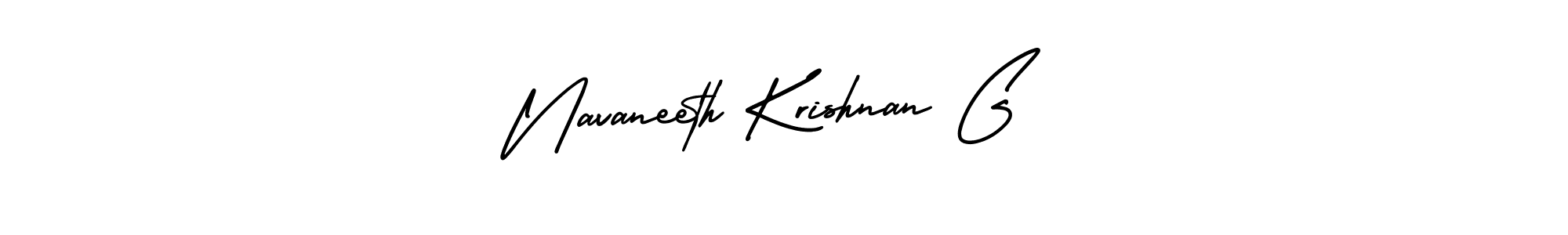 AmerikaSignatureDemo-Regular is a professional signature style that is perfect for those who want to add a touch of class to their signature. It is also a great choice for those who want to make their signature more unique. Get Navaneeth Krishnan G name to fancy signature for free. Navaneeth Krishnan G signature style 3 images and pictures png