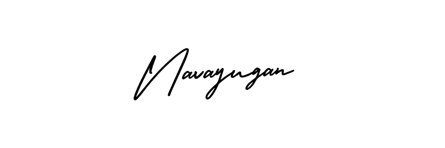 Create a beautiful signature design for name Navayugan. With this signature (AmerikaSignatureDemo-Regular) fonts, you can make a handwritten signature for free. Navayugan signature style 3 images and pictures png