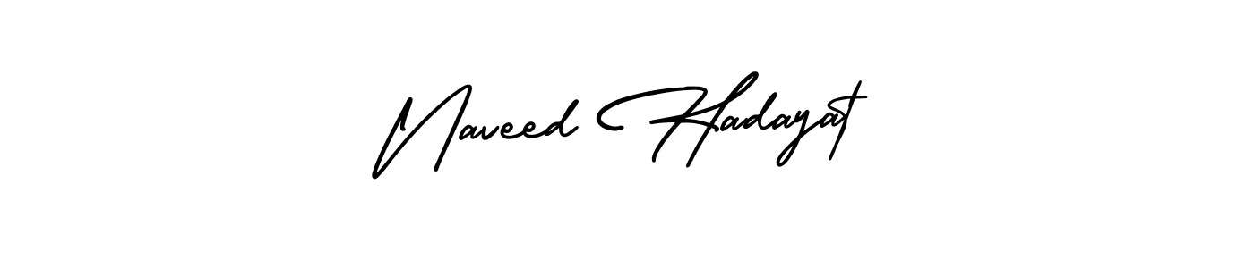 Design your own signature with our free online signature maker. With this signature software, you can create a handwritten (AmerikaSignatureDemo-Regular) signature for name Naveed Hadayat. Naveed Hadayat signature style 3 images and pictures png