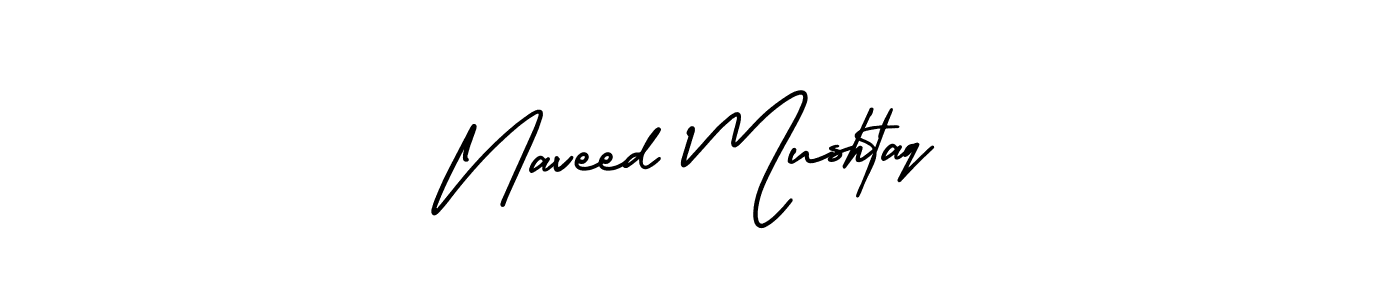 Naveed Mushtaq stylish signature style. Best Handwritten Sign (AmerikaSignatureDemo-Regular) for my name. Handwritten Signature Collection Ideas for my name Naveed Mushtaq. Naveed Mushtaq signature style 3 images and pictures png