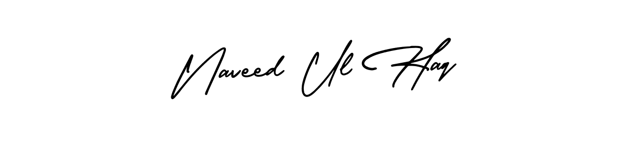 This is the best signature style for the Naveed Ul Haq name. Also you like these signature font (AmerikaSignatureDemo-Regular). Mix name signature. Naveed Ul Haq signature style 3 images and pictures png