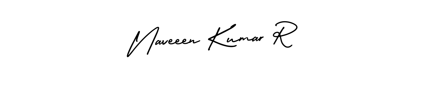 Make a beautiful signature design for name Naveeen Kumar R. Use this online signature maker to create a handwritten signature for free. Naveeen Kumar R signature style 3 images and pictures png