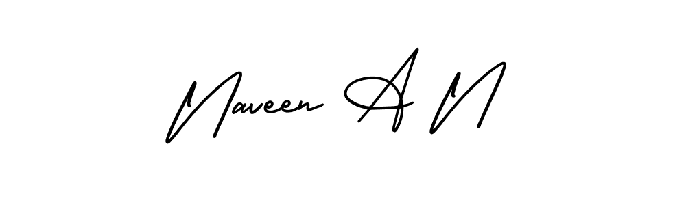 AmerikaSignatureDemo-Regular is a professional signature style that is perfect for those who want to add a touch of class to their signature. It is also a great choice for those who want to make their signature more unique. Get Naveen A N name to fancy signature for free. Naveen A N signature style 3 images and pictures png