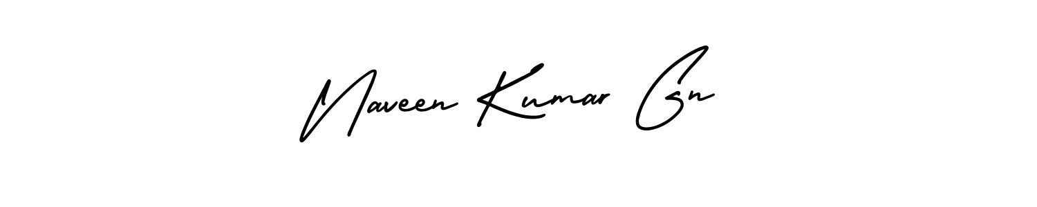 You should practise on your own different ways (AmerikaSignatureDemo-Regular) to write your name (Naveen Kumar Gn) in signature. don't let someone else do it for you. Naveen Kumar Gn signature style 3 images and pictures png
