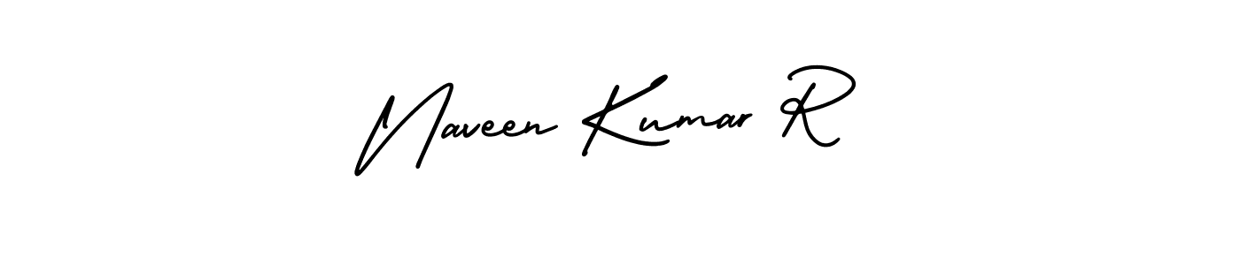 AmerikaSignatureDemo-Regular is a professional signature style that is perfect for those who want to add a touch of class to their signature. It is also a great choice for those who want to make their signature more unique. Get Naveen Kumar R name to fancy signature for free. Naveen Kumar R signature style 3 images and pictures png