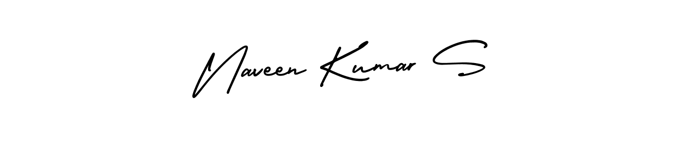 It looks lik you need a new signature style for name Naveen Kumar S. Design unique handwritten (AmerikaSignatureDemo-Regular) signature with our free signature maker in just a few clicks. Naveen Kumar S signature style 3 images and pictures png