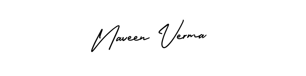 Design your own signature with our free online signature maker. With this signature software, you can create a handwritten (AmerikaSignatureDemo-Regular) signature for name Naveen Verma. Naveen Verma signature style 3 images and pictures png