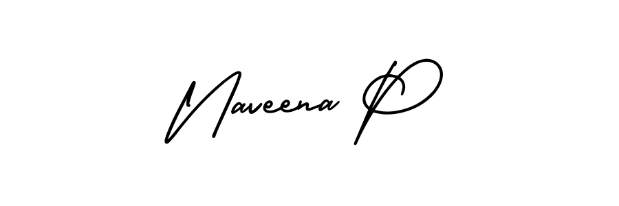 Similarly AmerikaSignatureDemo-Regular is the best handwritten signature design. Signature creator online .You can use it as an online autograph creator for name Naveena P. Naveena P signature style 3 images and pictures png