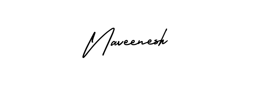 Use a signature maker to create a handwritten signature online. With this signature software, you can design (AmerikaSignatureDemo-Regular) your own signature for name Naveenesh. Naveenesh signature style 3 images and pictures png