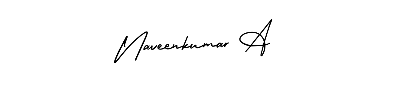 Make a beautiful signature design for name Naveenkumar A. Use this online signature maker to create a handwritten signature for free. Naveenkumar A signature style 3 images and pictures png