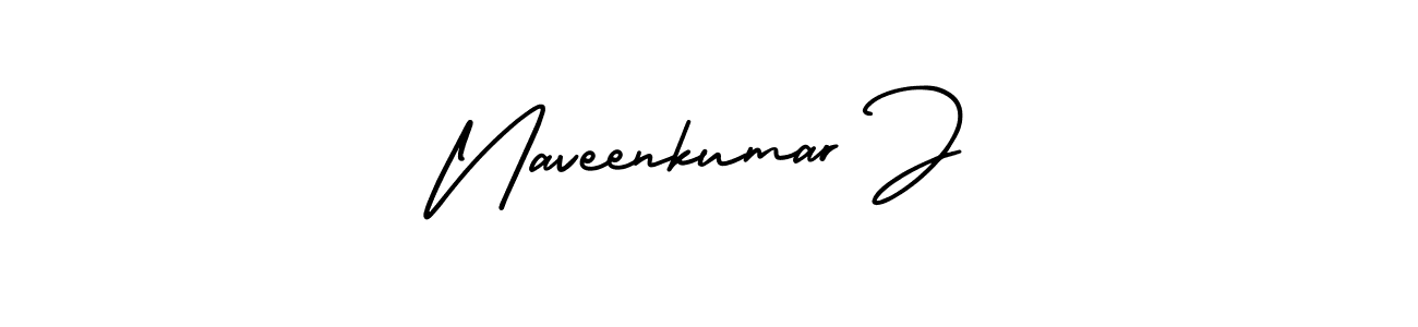 Make a short Naveenkumar J signature style. Manage your documents anywhere anytime using AmerikaSignatureDemo-Regular. Create and add eSignatures, submit forms, share and send files easily. Naveenkumar J signature style 3 images and pictures png