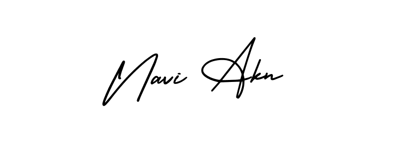 Use a signature maker to create a handwritten signature online. With this signature software, you can design (AmerikaSignatureDemo-Regular) your own signature for name Navi Akn. Navi Akn signature style 3 images and pictures png