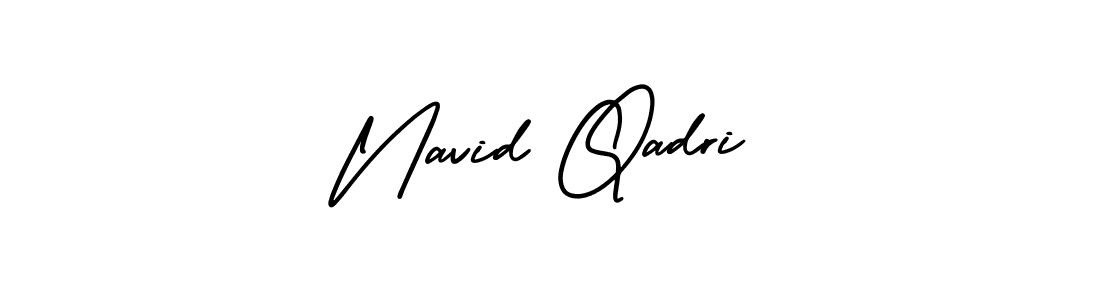 Navid Qadri stylish signature style. Best Handwritten Sign (AmerikaSignatureDemo-Regular) for my name. Handwritten Signature Collection Ideas for my name Navid Qadri. Navid Qadri signature style 3 images and pictures png