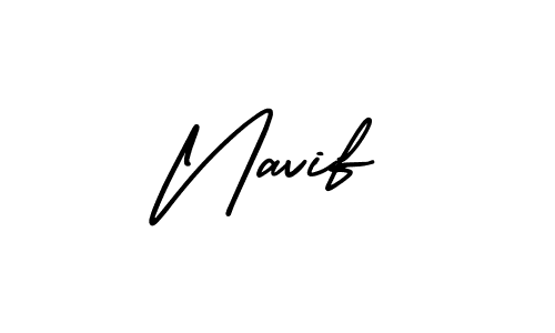 Create a beautiful signature design for name Navif. With this signature (AmerikaSignatureDemo-Regular) fonts, you can make a handwritten signature for free. Navif signature style 3 images and pictures png