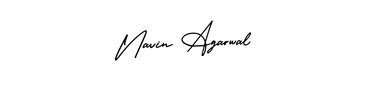 Create a beautiful signature design for name Navin Agarwal. With this signature (AmerikaSignatureDemo-Regular) fonts, you can make a handwritten signature for free. Navin Agarwal signature style 3 images and pictures png