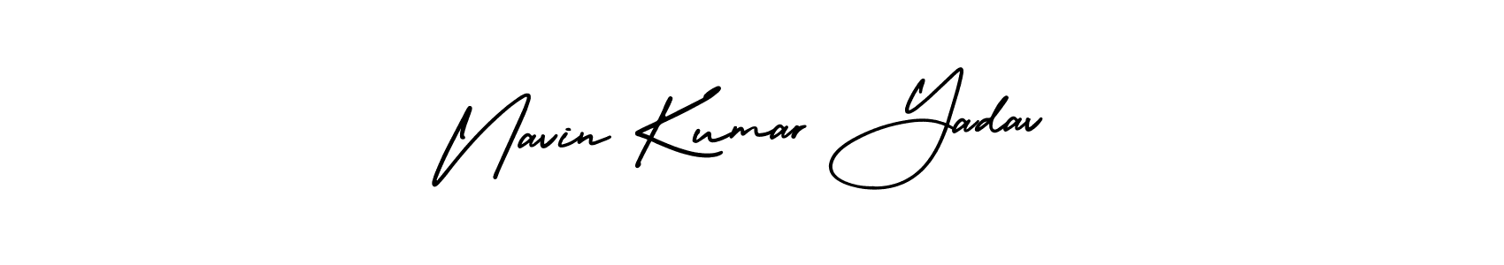 Similarly AmerikaSignatureDemo-Regular is the best handwritten signature design. Signature creator online .You can use it as an online autograph creator for name Navin Kumar Yadav. Navin Kumar Yadav signature style 3 images and pictures png