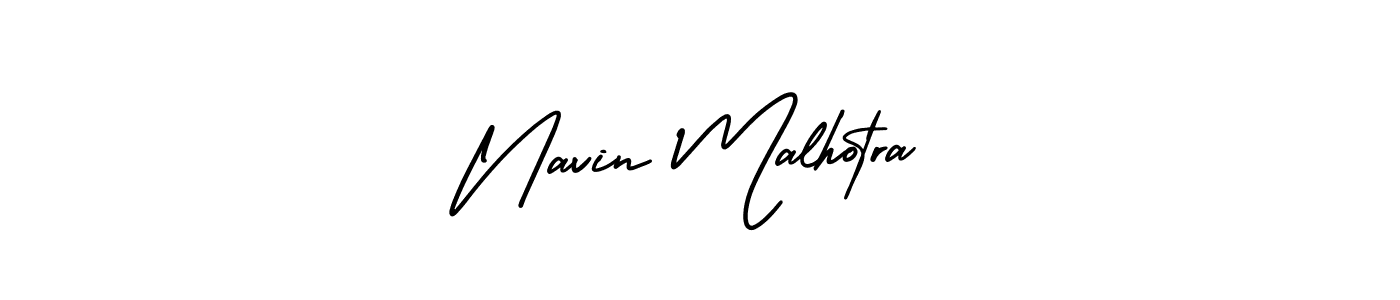 Use a signature maker to create a handwritten signature online. With this signature software, you can design (AmerikaSignatureDemo-Regular) your own signature for name Navin Malhotra. Navin Malhotra signature style 3 images and pictures png