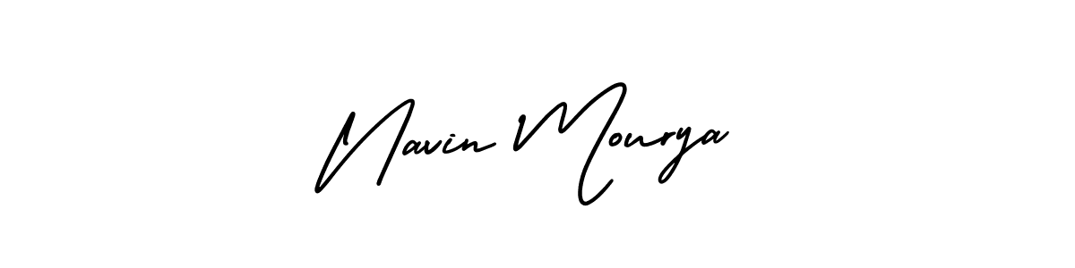 Use a signature maker to create a handwritten signature online. With this signature software, you can design (AmerikaSignatureDemo-Regular) your own signature for name Navin Mourya. Navin Mourya signature style 3 images and pictures png