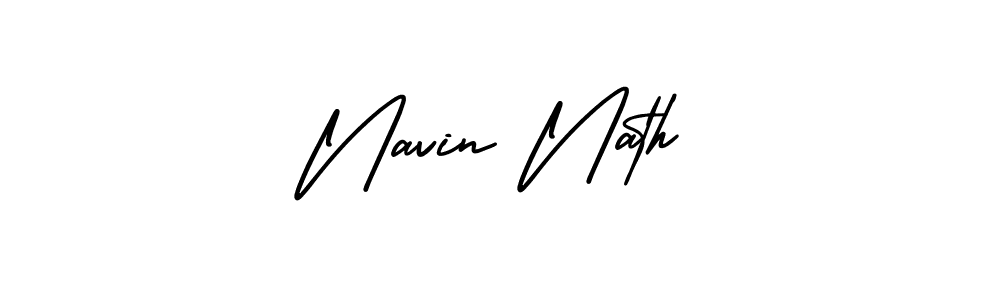 Create a beautiful signature design for name Navin Nath. With this signature (AmerikaSignatureDemo-Regular) fonts, you can make a handwritten signature for free. Navin Nath signature style 3 images and pictures png