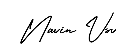 Also You can easily find your signature by using the search form. We will create Navin Vsv name handwritten signature images for you free of cost using AmerikaSignatureDemo-Regular sign style. Navin Vsv signature style 3 images and pictures png