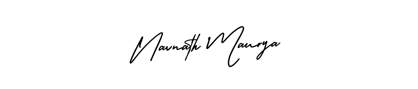 It looks lik you need a new signature style for name Navnath Maurya. Design unique handwritten (AmerikaSignatureDemo-Regular) signature with our free signature maker in just a few clicks. Navnath Maurya signature style 3 images and pictures png