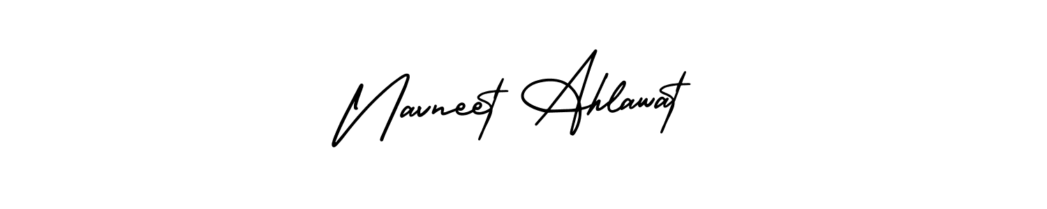 Make a beautiful signature design for name Navneet Ahlawat. Use this online signature maker to create a handwritten signature for free. Navneet Ahlawat signature style 3 images and pictures png