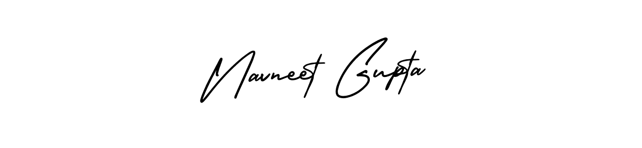 You should practise on your own different ways (AmerikaSignatureDemo-Regular) to write your name (Navneet Gupta) in signature. don't let someone else do it for you. Navneet Gupta signature style 3 images and pictures png