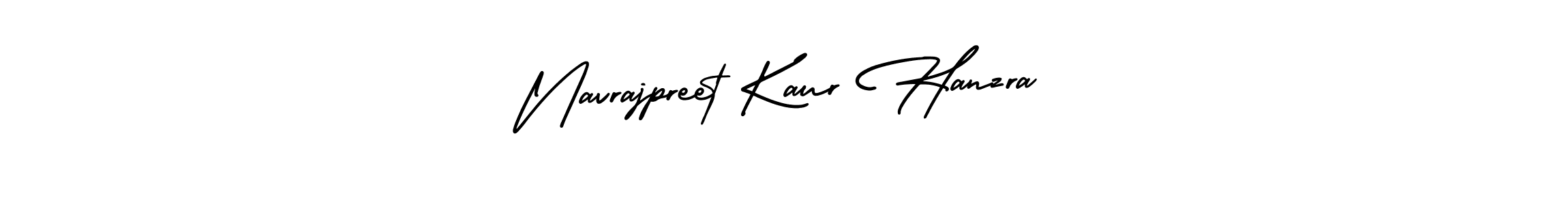 This is the best signature style for the Navrajpreet Kaur Hanzra name. Also you like these signature font (AmerikaSignatureDemo-Regular). Mix name signature. Navrajpreet Kaur Hanzra signature style 3 images and pictures png