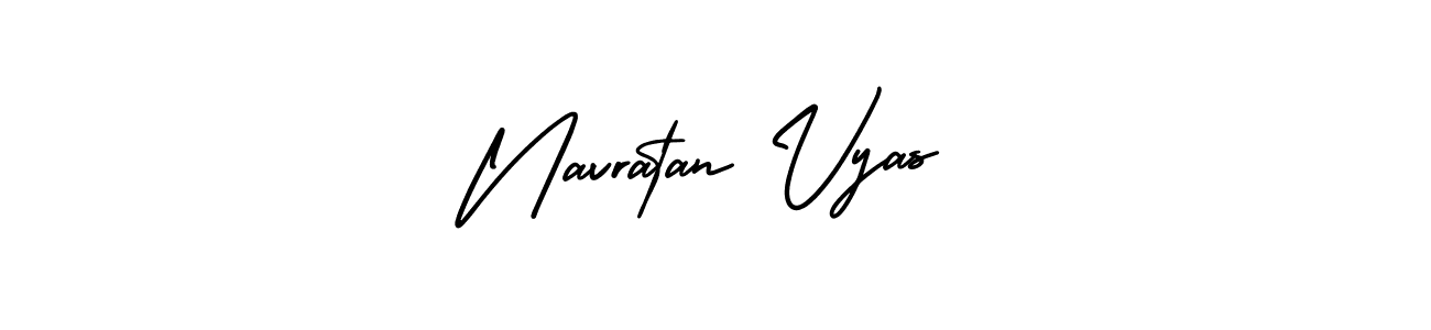 Create a beautiful signature design for name Navratan Vyas. With this signature (AmerikaSignatureDemo-Regular) fonts, you can make a handwritten signature for free. Navratan Vyas signature style 3 images and pictures png