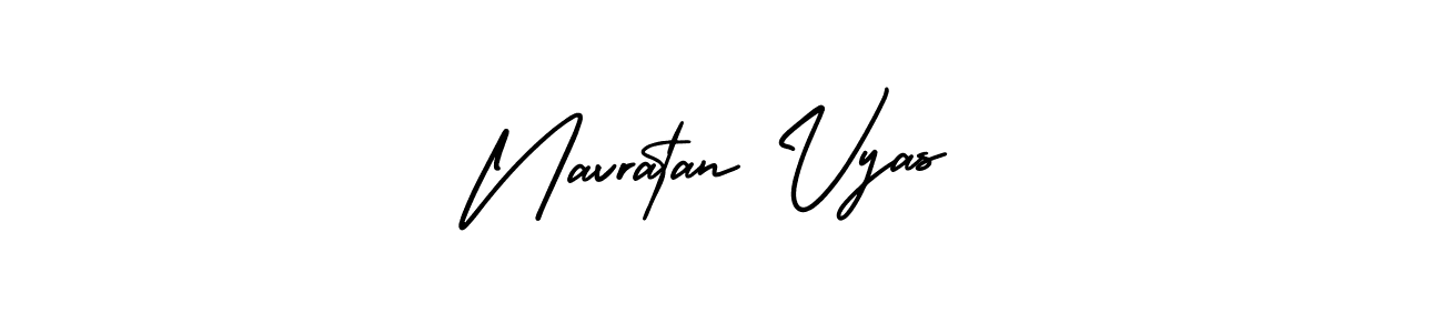 AmerikaSignatureDemo-Regular is a professional signature style that is perfect for those who want to add a touch of class to their signature. It is also a great choice for those who want to make their signature more unique. Get Navratan Vyas name to fancy signature for free. Navratan Vyas signature style 3 images and pictures png