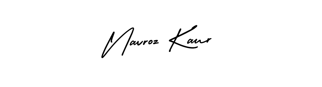 Use a signature maker to create a handwritten signature online. With this signature software, you can design (AmerikaSignatureDemo-Regular) your own signature for name Navroz Kaur. Navroz Kaur signature style 3 images and pictures png