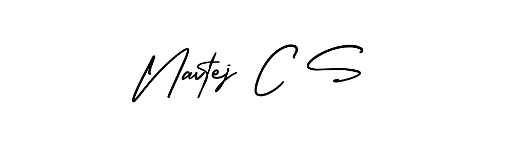 AmerikaSignatureDemo-Regular is a professional signature style that is perfect for those who want to add a touch of class to their signature. It is also a great choice for those who want to make their signature more unique. Get Navtej C S name to fancy signature for free. Navtej C S signature style 3 images and pictures png