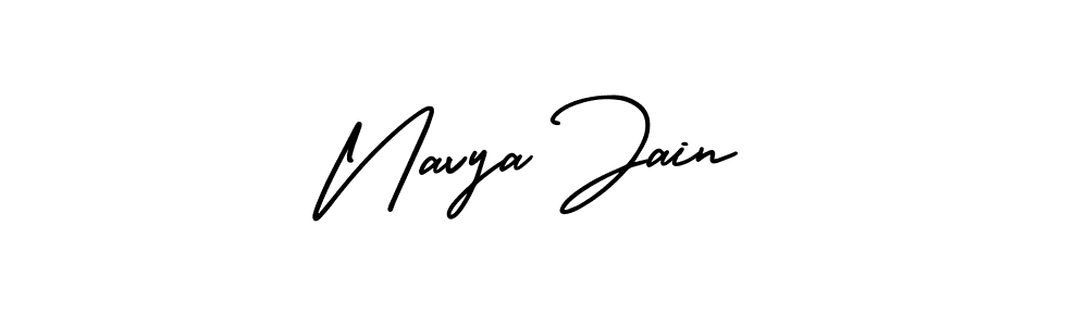 Make a short Navya Jain signature style. Manage your documents anywhere anytime using AmerikaSignatureDemo-Regular. Create and add eSignatures, submit forms, share and send files easily. Navya Jain signature style 3 images and pictures png