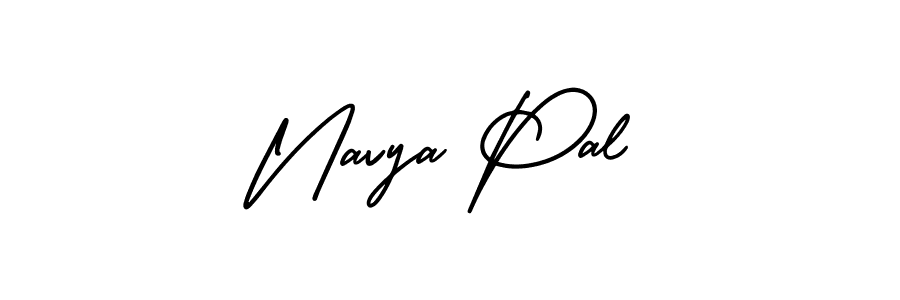 AmerikaSignatureDemo-Regular is a professional signature style that is perfect for those who want to add a touch of class to their signature. It is also a great choice for those who want to make their signature more unique. Get Navya Pal name to fancy signature for free. Navya Pal signature style 3 images and pictures png