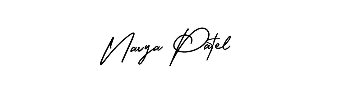 AmerikaSignatureDemo-Regular is a professional signature style that is perfect for those who want to add a touch of class to their signature. It is also a great choice for those who want to make their signature more unique. Get Navya Patel name to fancy signature for free. Navya Patel signature style 3 images and pictures png