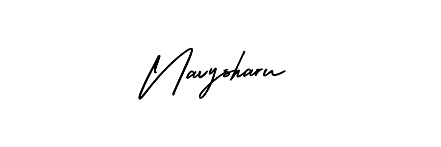 Make a beautiful signature design for name Navysharu. Use this online signature maker to create a handwritten signature for free. Navysharu signature style 3 images and pictures png