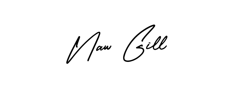 It looks lik you need a new signature style for name Naw Gill. Design unique handwritten (AmerikaSignatureDemo-Regular) signature with our free signature maker in just a few clicks. Naw Gill signature style 3 images and pictures png