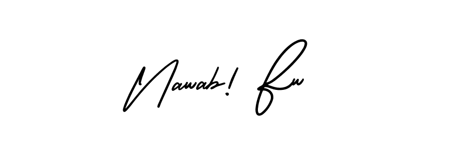 It looks lik you need a new signature style for name Nawab! Fw. Design unique handwritten (AmerikaSignatureDemo-Regular) signature with our free signature maker in just a few clicks. Nawab! Fw signature style 3 images and pictures png