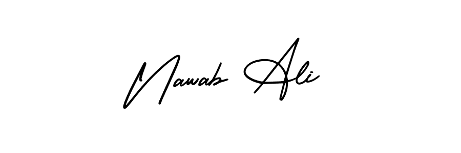 Nawab Ali stylish signature style. Best Handwritten Sign (AmerikaSignatureDemo-Regular) for my name. Handwritten Signature Collection Ideas for my name Nawab Ali. Nawab Ali signature style 3 images and pictures png