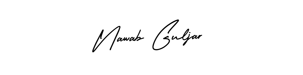 Nawab Guljar stylish signature style. Best Handwritten Sign (AmerikaSignatureDemo-Regular) for my name. Handwritten Signature Collection Ideas for my name Nawab Guljar. Nawab Guljar signature style 3 images and pictures png