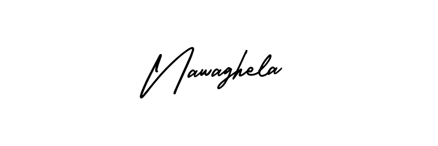 How to make Nawaghela name signature. Use AmerikaSignatureDemo-Regular style for creating short signs online. This is the latest handwritten sign. Nawaghela signature style 3 images and pictures png